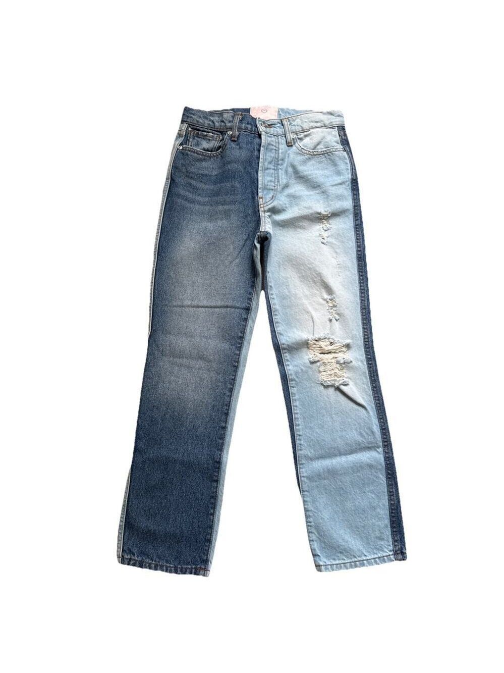 Revice Denim Jeans Two Tone Button Fly Size 25 USA
